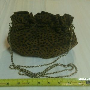 Vintage animal print hand bag.